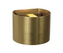 Artdelight Gyro - wandlamp - 9,7 x 13 x 11,2 cm - mat goud