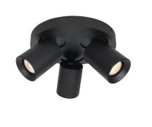 Artdelight Megano Round - opbouwspot - Ø 22 x 11,3 cm - zwart