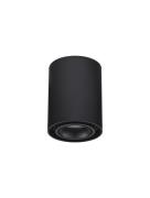Nova Luce Ulty - opbouwspot - Ø 9,6 x 12,5 cm - zwart