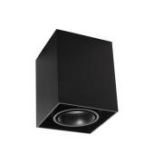 Nova Luce Rende - opbouwspot - 9,6 x 9,6 x 12 cm - zwart