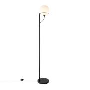 Nordlux Wilson - vloerlamp - Ø 25 x 159 cm - zwart met wit