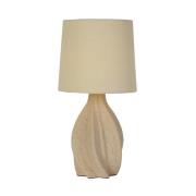 Searchlight Twist - tafellamp - Ø 23 x 46 cm - beige
