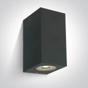 ONE Light GU10 Outdoor Cube Lights - wandlamp -  9 x 7 x16 cm - IP65 -...