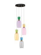 Nova Luce Pluma - hanglamp - Ø 42 x 150 cm - 36W LED incl. - goud, gla...