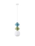 Nova Luce Clio - hanglamp - Ø 18 x 215 cm - groen, blauw, wit en opaal...