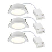 Nordlux Olea 3-Kit - inbouwspot - Ø 85 mm, Ø 68 mm inbouwmaat - 4,4W L...