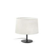 Faro Windsor - tafellamp - Ø 48,5 x 51 x 29 cm - mat zwart en linnen