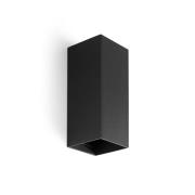 Faro Lune 2L - wandlamp - 8 x 15,5 x 6,5 cm - zwart