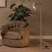 Lucide Lesley - vloerlamp - 34 x 20 x 130 cm - taupe