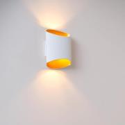 Lucide Diletta - wandverlichting - 16 x 8 x 18 cm - wit/goud