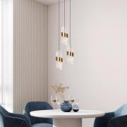 Lucide Kligande - hanglamp - Ø 25 x 150 cm - 3 x 8W LED incl. - goud