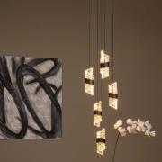 Lucide Kligande - hanglamp - Ø 30 x 150 cm - 5 x 7,8W LED incl. - zwar...