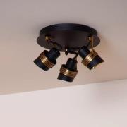 Lucide Tundran - opbouwspot 3L - Ø 21 x 14,5 cm - zwart