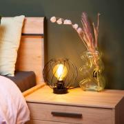 Lucide Danza - tafellamp -  Ø 25 x 22,5cm - zwart