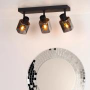 Lucide Alion - opbouwspot - 38 x 10 x 18 cm - zwart gerookt