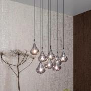 Lucide Tears - hanglamp - 49,5 x 24,5 x 154 cm - gerookt