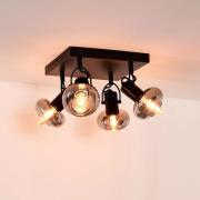 Lucide Madee - opbouwspot - 23 x 23 x 18 cm - zwart