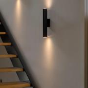 Nordlux Vico long - wandlamp - Ø 5 x 35 cm - zwart