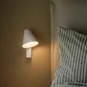 Nordlux Wilmer - bedlamp met usb poort - Ø 13,7 x 24,5 cm - wit