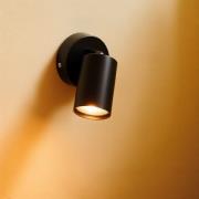 Nordlux Explore - wandlamp met schakelaar -  Ø 8 x 14,5 cm - zwart